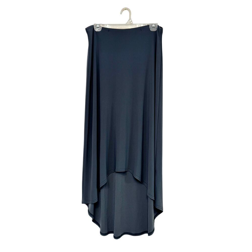 Sympli High-Low Jersey Skirt Green Sz 10 Minimalist Travel Lagenlook CANADA